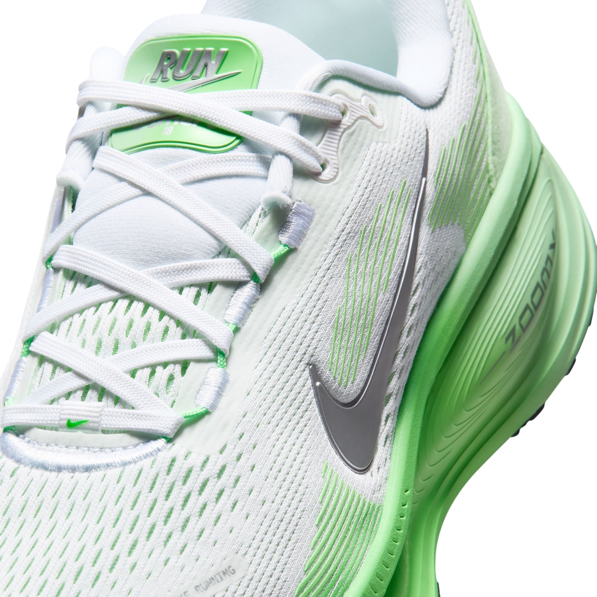 Women's Vomero 18 (117 - White/Metallic Silver-Illusion Green)