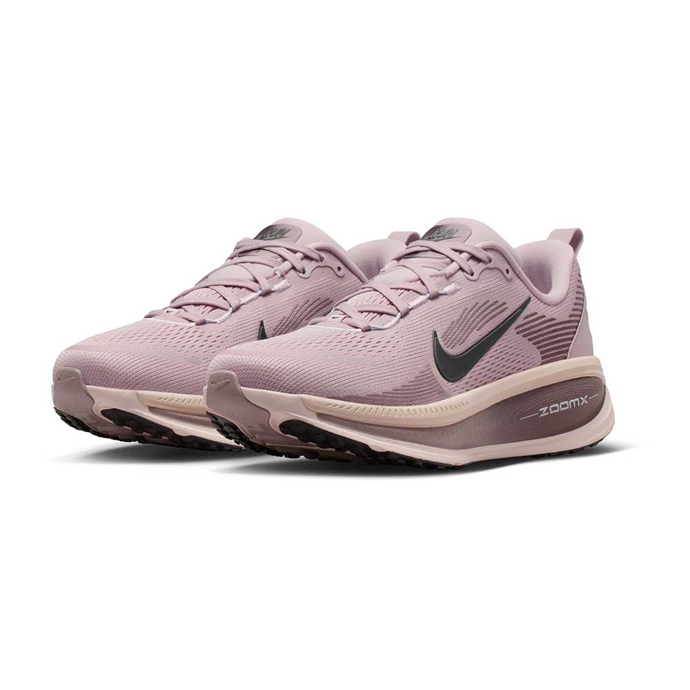 Women's Nike Vomero 18 Running Shoe - Particle Rose/Off Noir/Silt Red/Tattoo - Regular (B)
