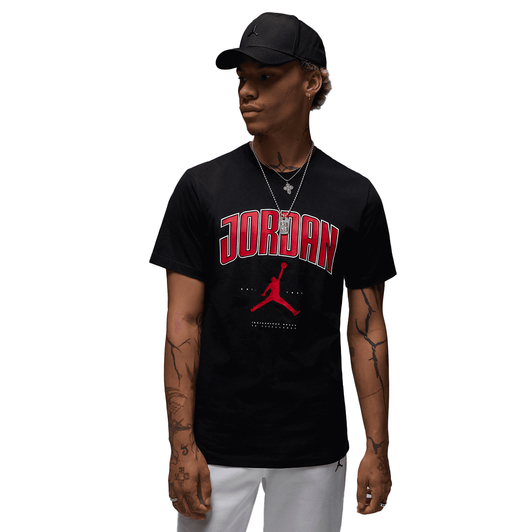 Men's Jordan City 88 Crew Graphic T-shirt - Black/Red