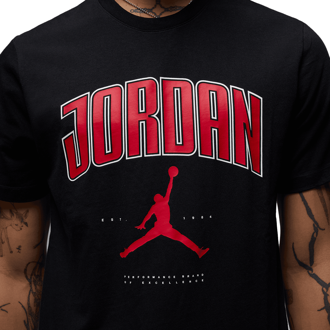 Men's Jordan City 88 Crew Graphic T-shirt - Black/Red