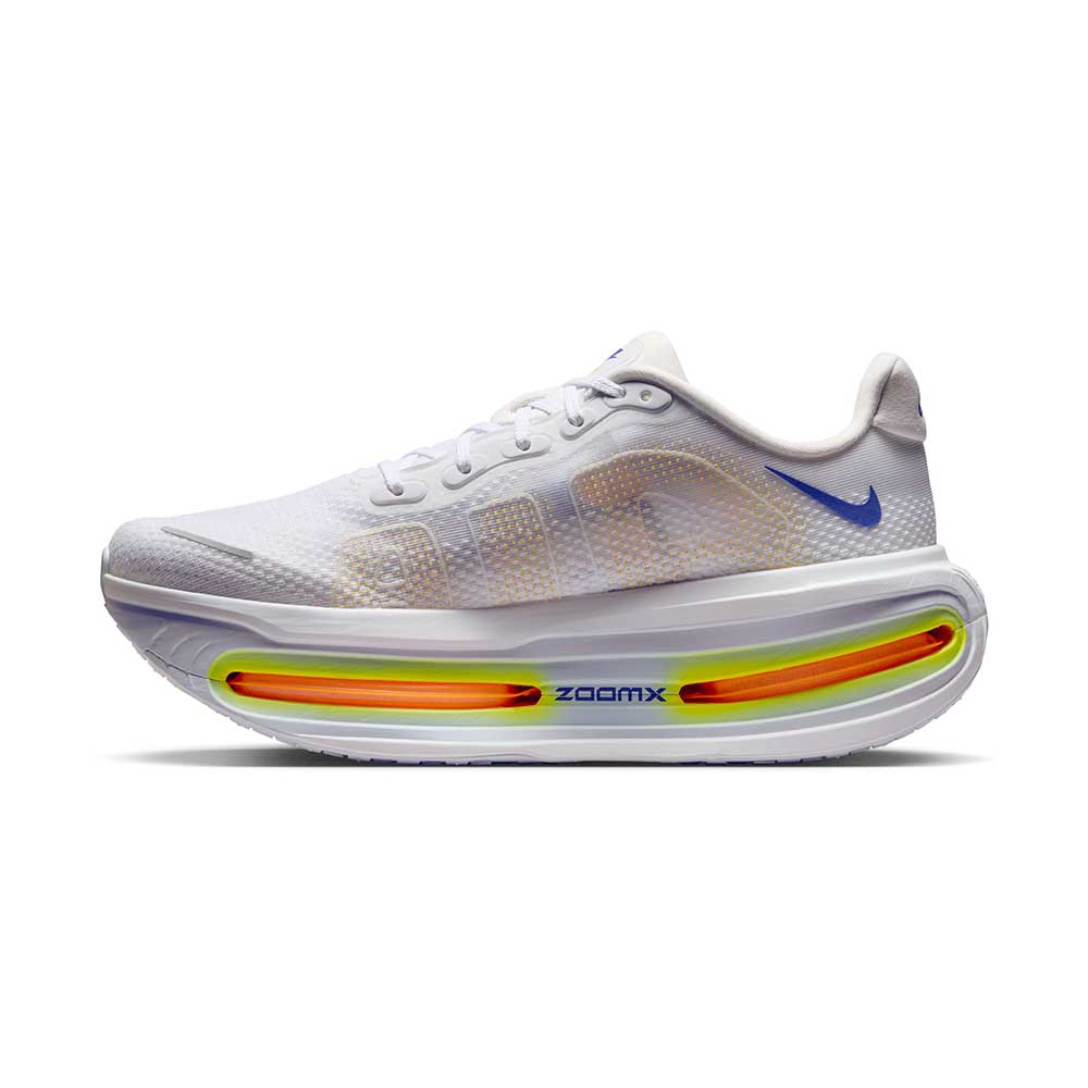 Men's Nike Vomero Premium Running Shoe- White/Lapis/Total Orange/Laser Orange - Regular (D)