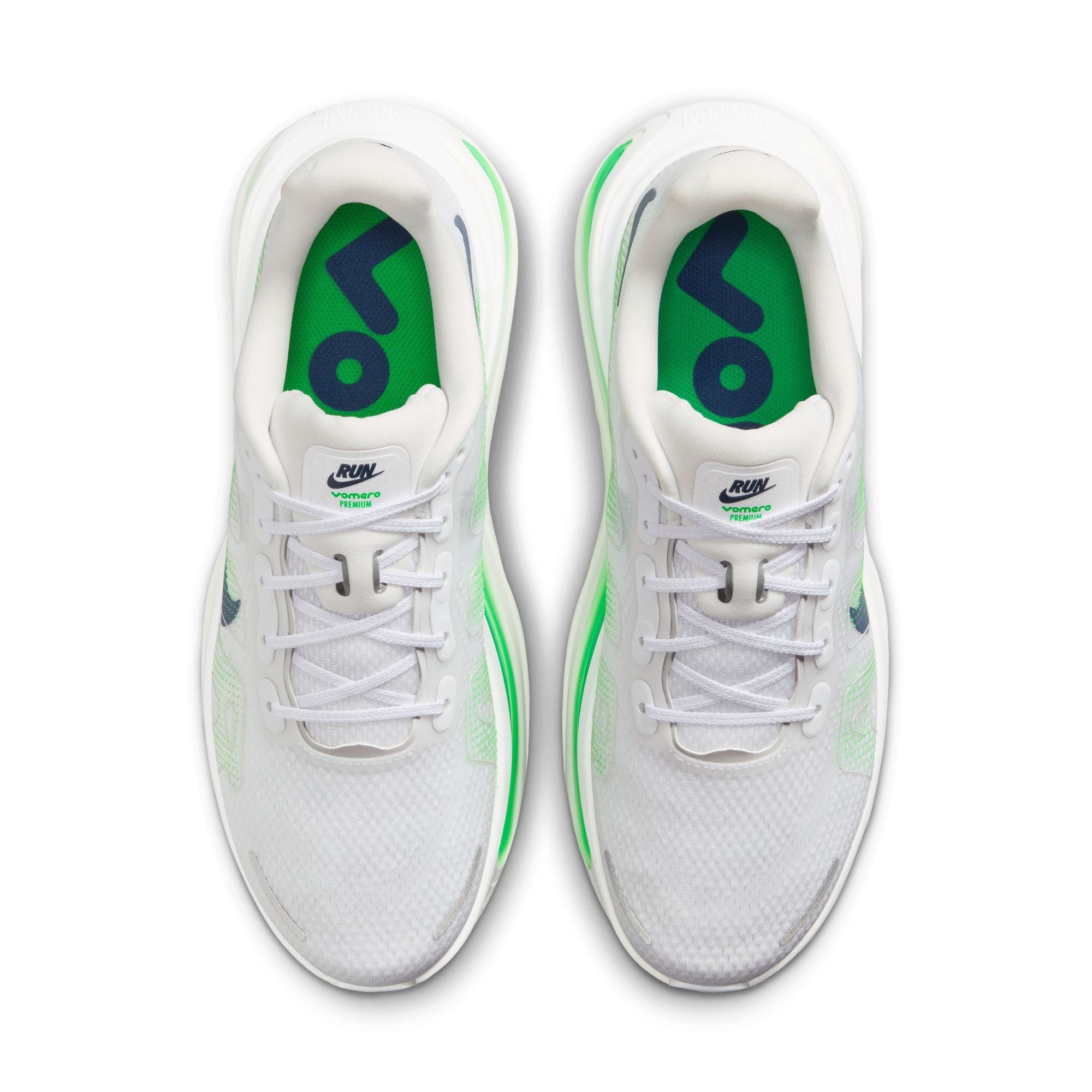 Men's Vomero Premium (102 - White/Midnight Navy-Green Spark)