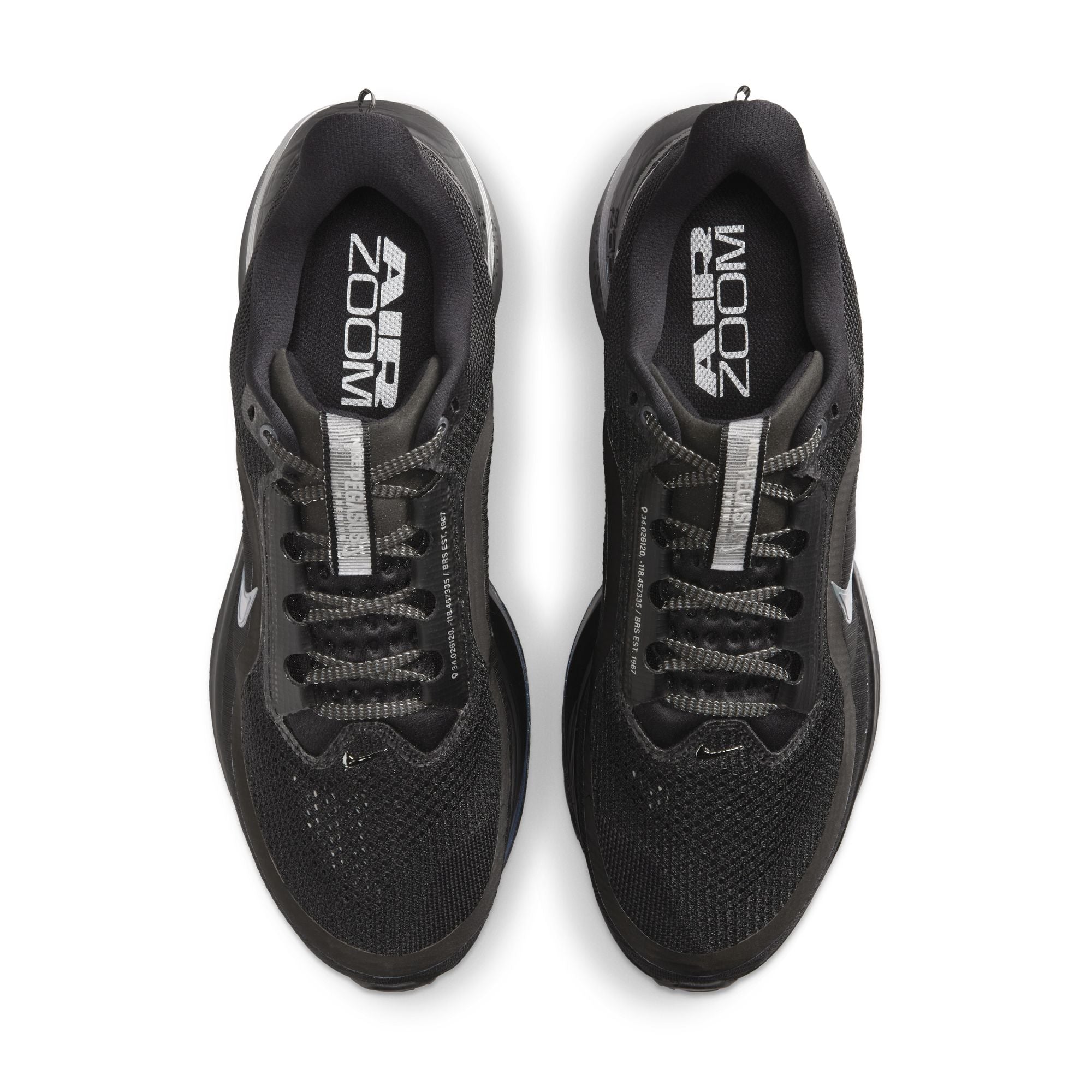 Men's Pegasus Premium (005 - Black/Black-Metallic Silver)