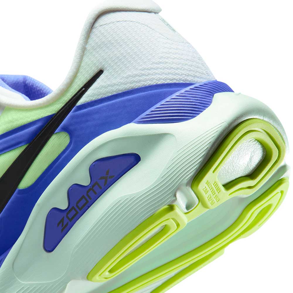 Men's Nike Structure Plus Running Shoe - White/Black Spruce/Volt Ice/Barely Green - Regular (D)