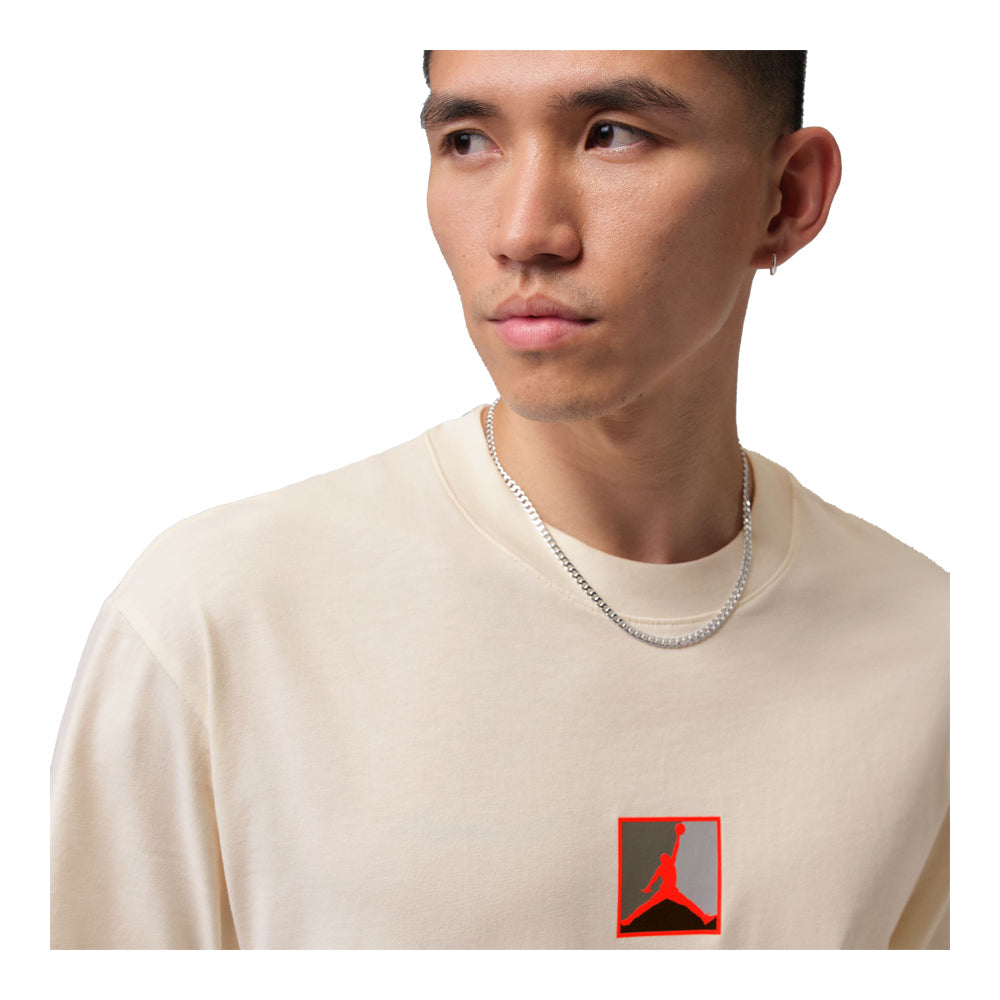 Men Nike Jordan Brooklyn Graphic T-Shirt - Pale Ivory