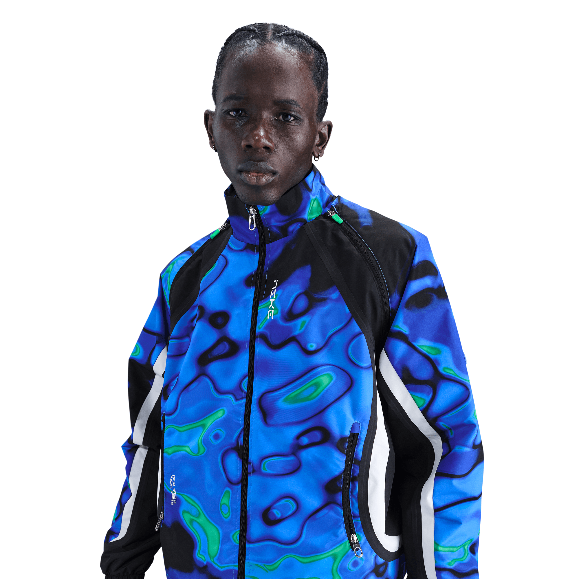 Men's Nike Project F.R.O.G. Storm-FIT Tracksuit Jacket - Hyper Royal/White/Green Shock