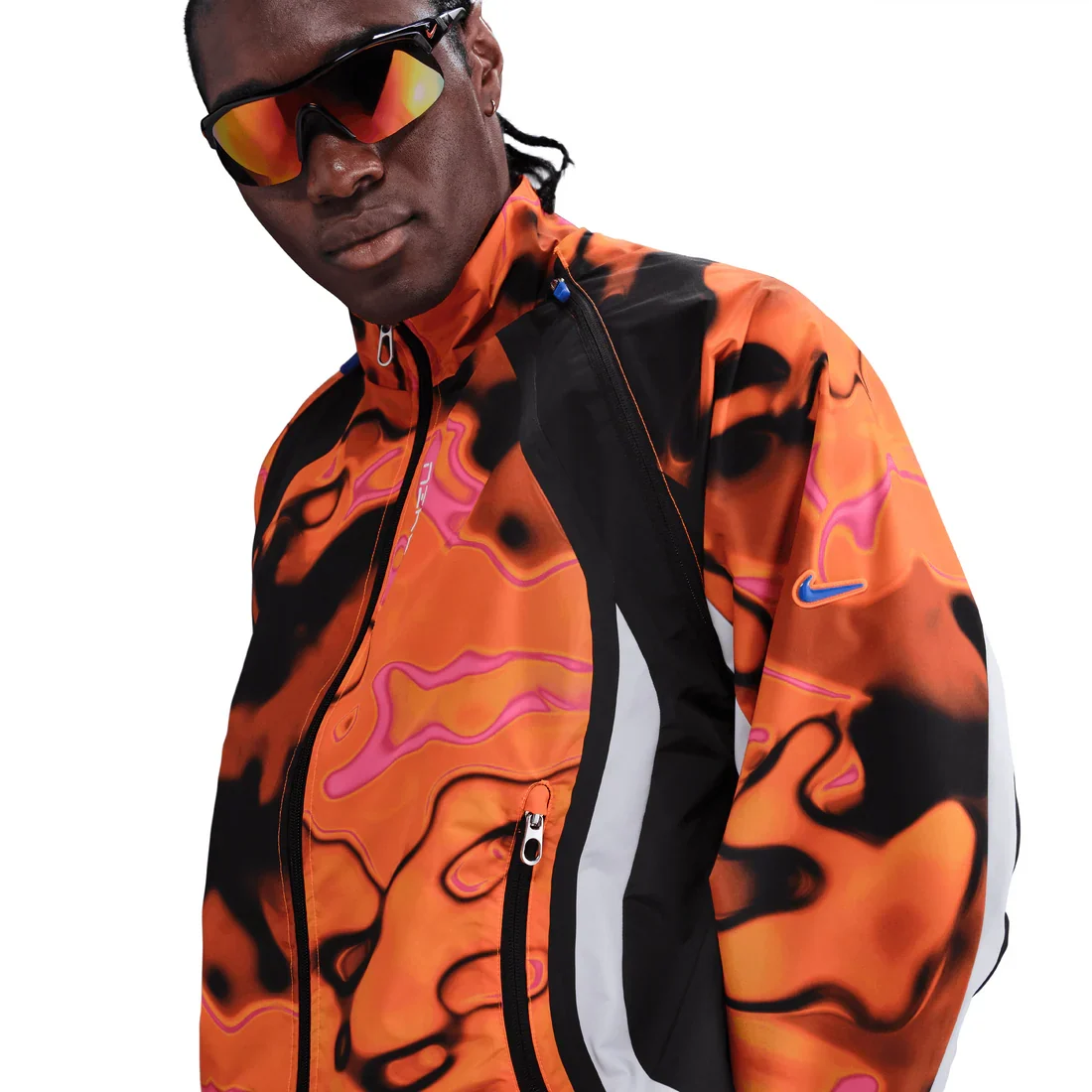 Men's Nike Project F.R.O.G. Storm-FIT Tracksuit Jacket - Total Orange/White/Hyper Royal