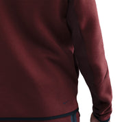 Men's Nike Tech Fleece Windrunner Full-Zip Jacket - Dark Team Red/Burgundy Crush-Black