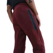 Men's Nike Tech Fleece Jogger Pants - Dark Team Red/Burgundy Crush/Black