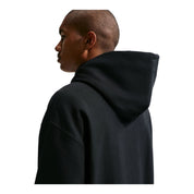 Men's Nike Solo Swoosh Life Fleece Pullover Hoodie - Black/Black/White
