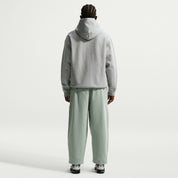 Men's Nike Solo Swoosh Pullover Hoodie - Dark Grey Heather/Light Smoke Grey/White