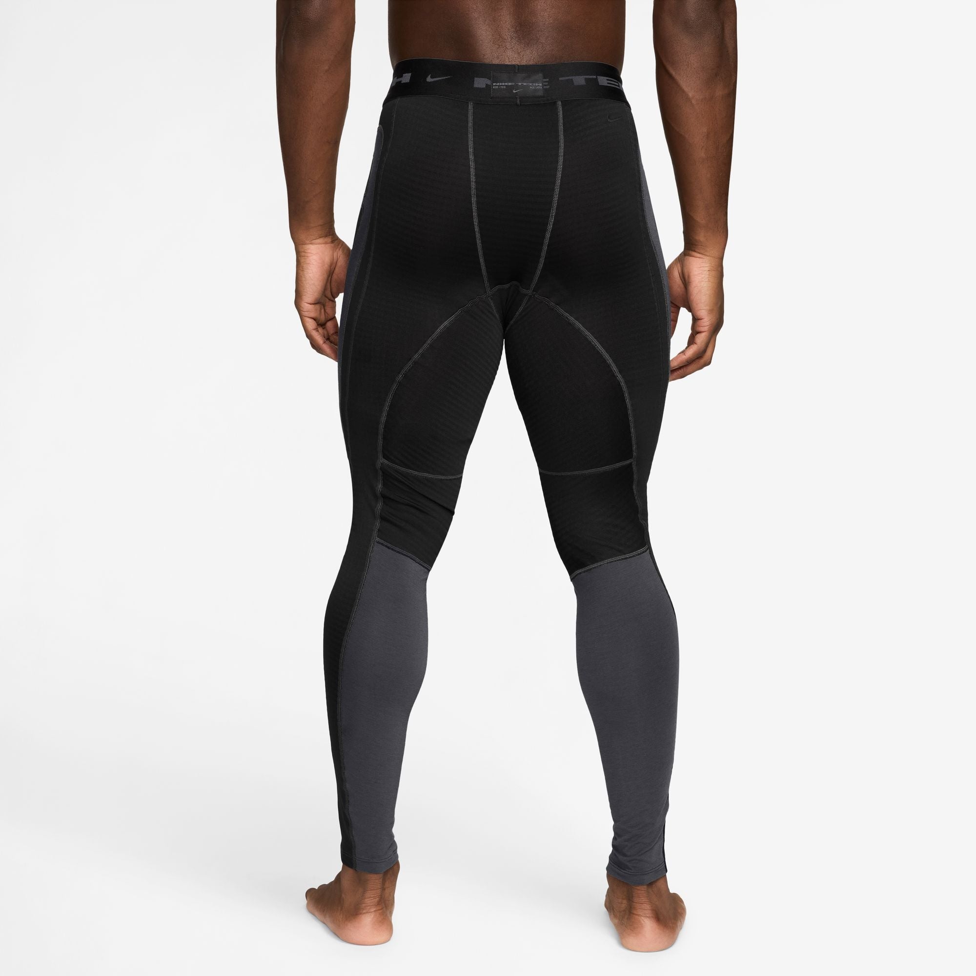 Men's Nike Tech Therma-FIT Base Layer Tights - Black/Anthracite/Anthracite/Black