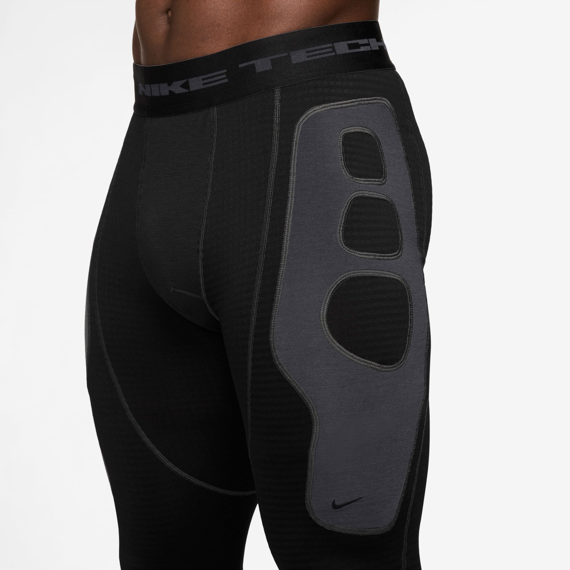 Men's Nike Tech Therma-FIT Base Layer Tights - Black/Anthracite/Anthracite/Black