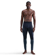 Men's Nike Tech Therma-FIT Base Layer Tights - Obsidian/Thunder Blue//Black