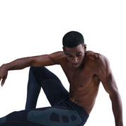 Men's Nike Tech Therma-FIT Base Layer Tights - Obsidian/Thunder Blue//Black