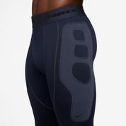 Men's Nike Tech Therma-FIT Base Layer Tights - Obsidian/Thunder Blue//Black
