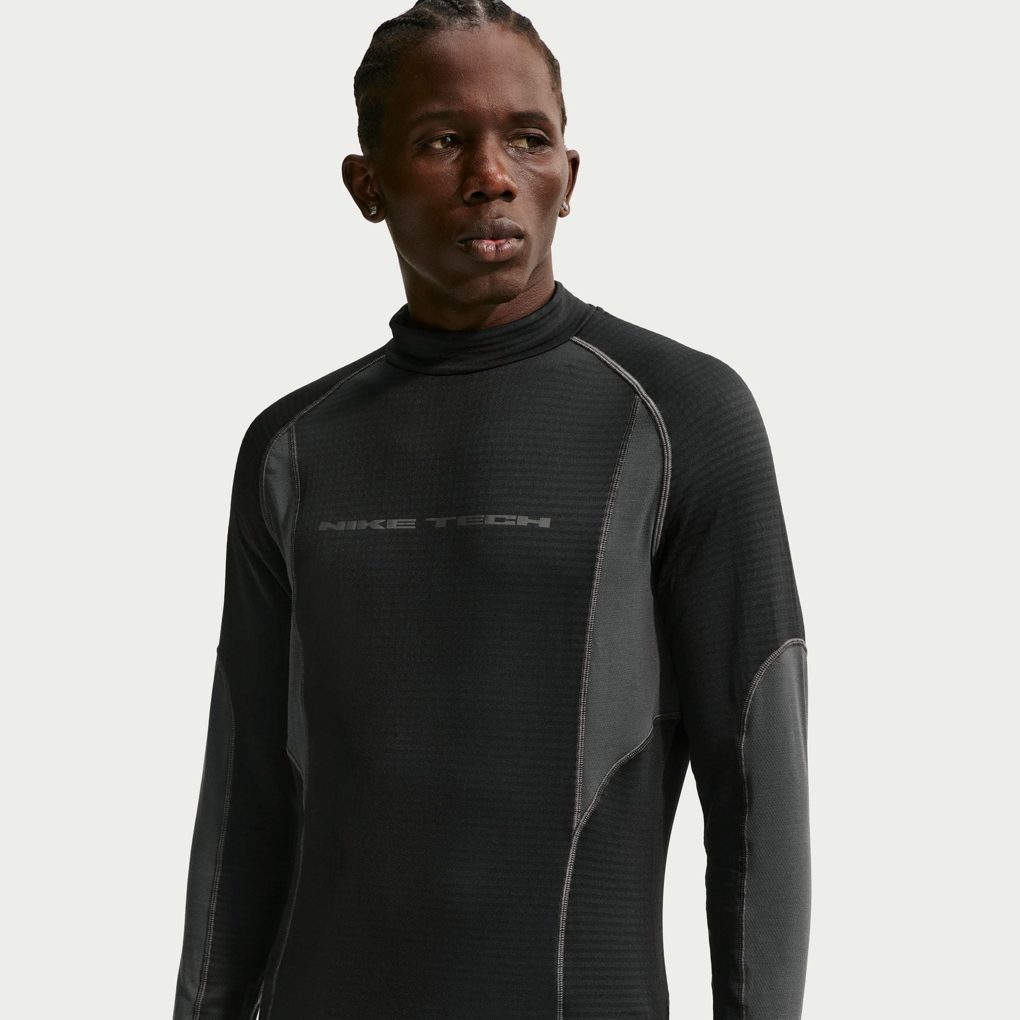 Men's Nike Tech Base Layer Long-Sleeve Top - Black/Anthracite/Anthracite/Black
