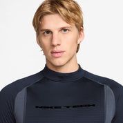 Men's Nike Tech Base Layer Long-Sleeve Top - Obsidian/ThunderBlue/ThunderBlue/Black