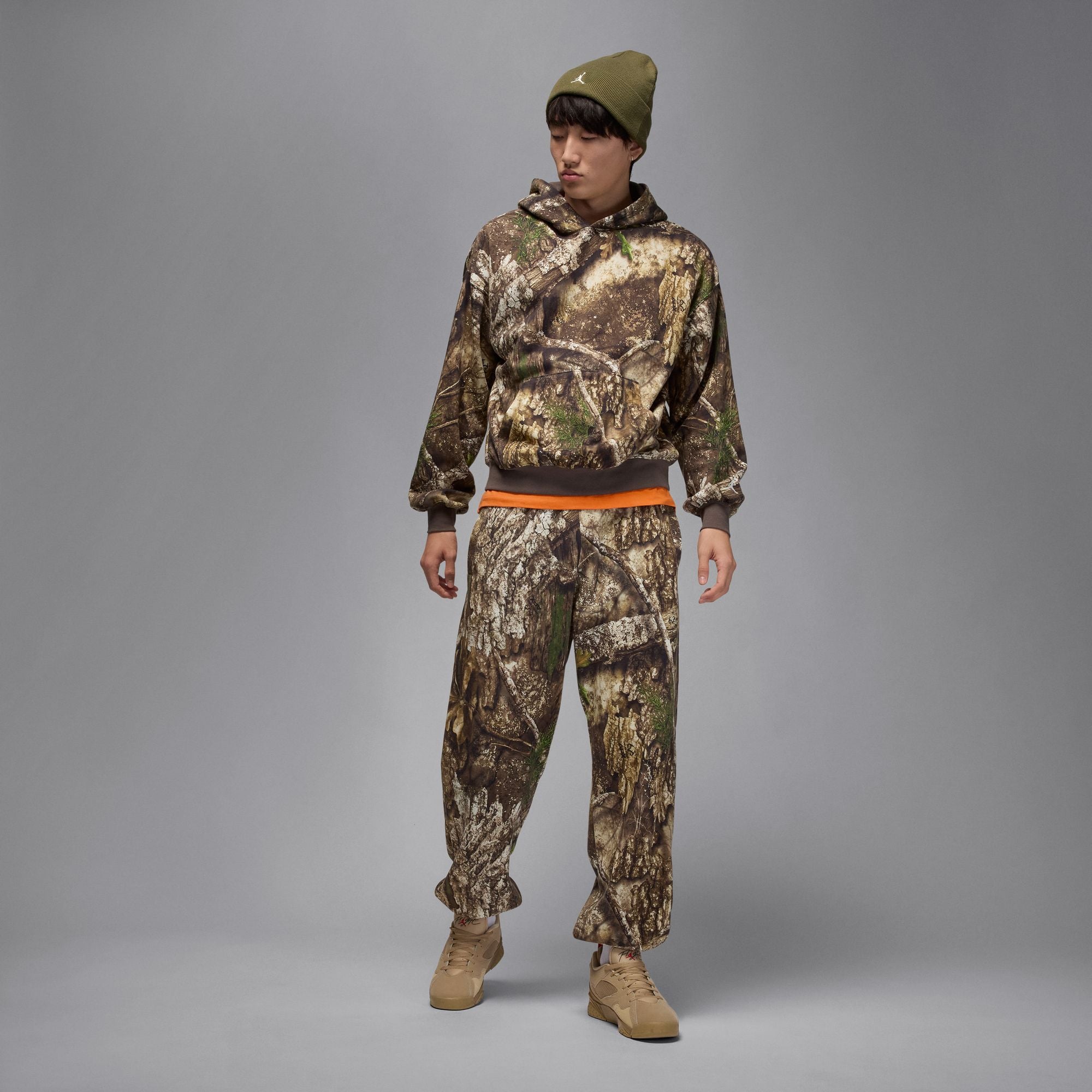 Men's Jordan Brooklyn Realtree Fleece Pants - Medium Olive/Sail
