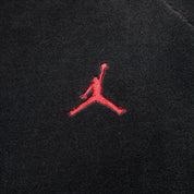 Men's Jordan Brooklyn Velour Track Jacket - Black/Gym Red