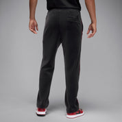 Men's Jordan Brooklyn Velour Track Pants - Black/Gym Red