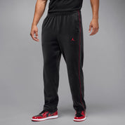 Men's Jordan Brooklyn Velour Track Pants - Black/Gym Red