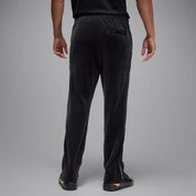 Men's Jordan Brooklyn Velour Track Pants - Black/Blue Chill