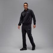 Men's Jordan Brooklyn Velour Track Pants - Black/Blue Chill