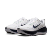 Men's Nike Vomero Plus Running Shoe - White/Midnight Navy/Green Spark Regular (D)