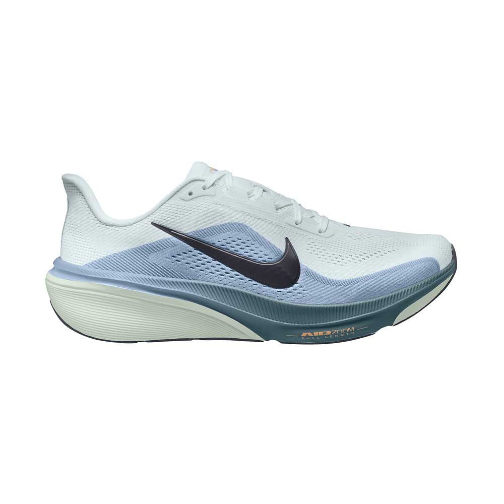 Men's Pegasus 42 Running Shoe - Pure Platinum/Dark Obsidian/Work Blue - Regular (D)