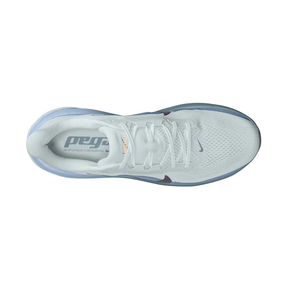 Men's Pegasus 42 Running Shoe - Pure Platinum/Dark Obsidian/Work Blue - Regular (D)