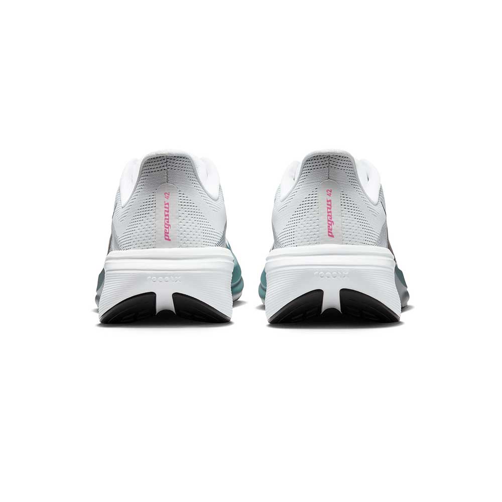 Men's Pegasus 42 Running Shoe - White/Black/Mineral Slate/Hyper Pink - Regular (D)