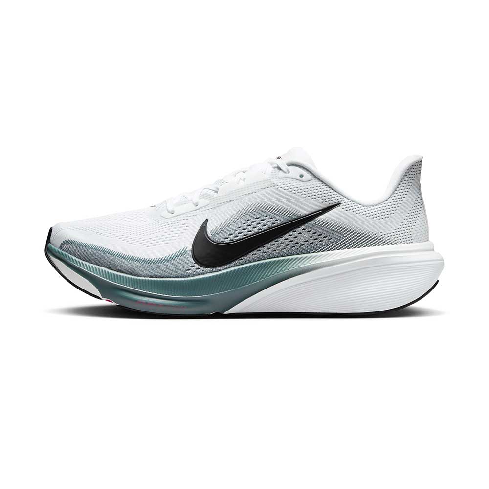 Men's Pegasus 42 Running Shoe - White/Black/Mineral Slate/Hyper Pink - Regular (D)