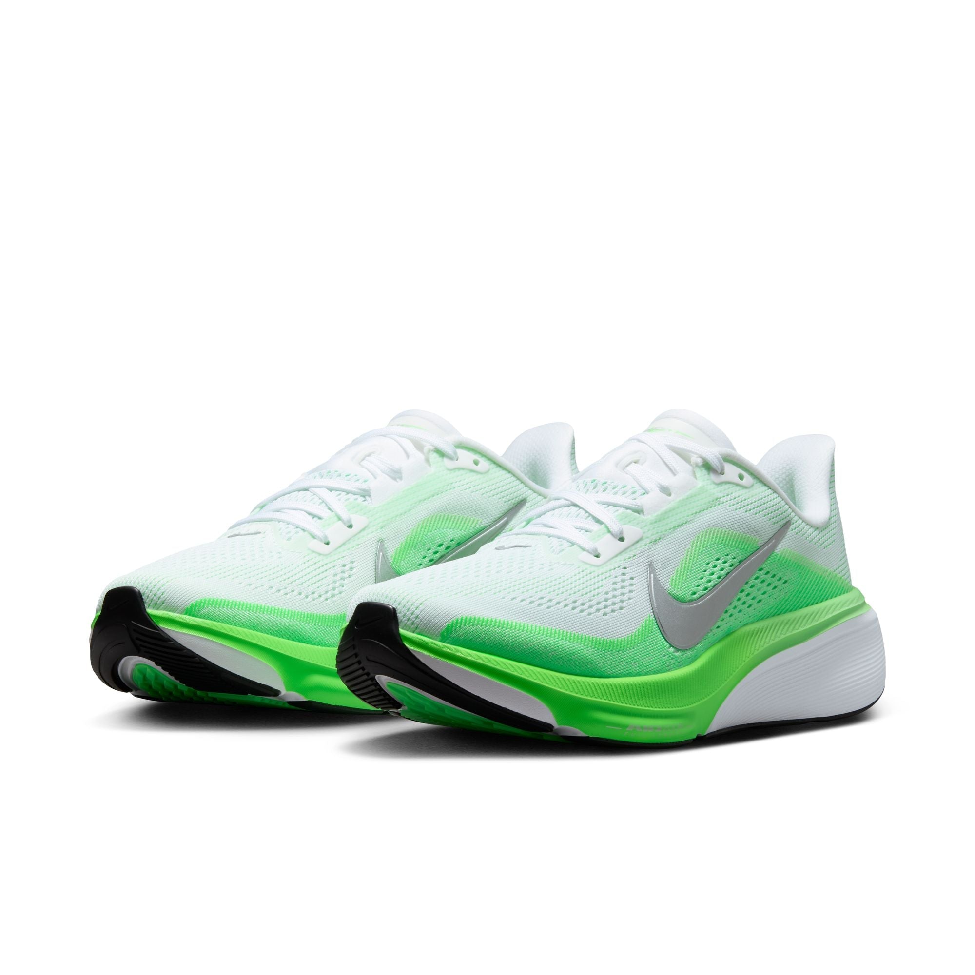 Women's Pegasus 42 (101 - White/Metallic Silver-Green Strike)