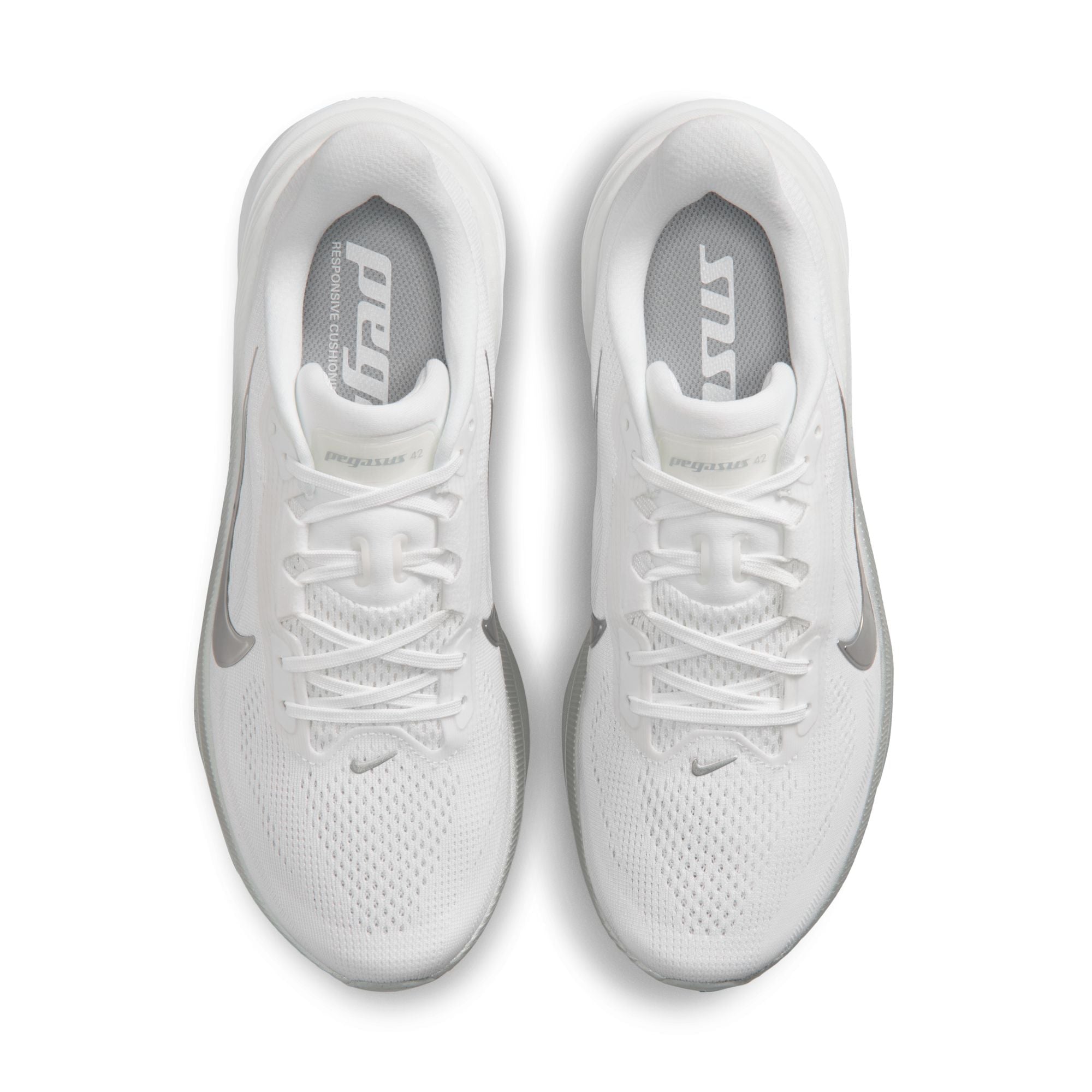 Women's Pegasus 42 (102 - White/Metallic Silver-Wolf Grey)