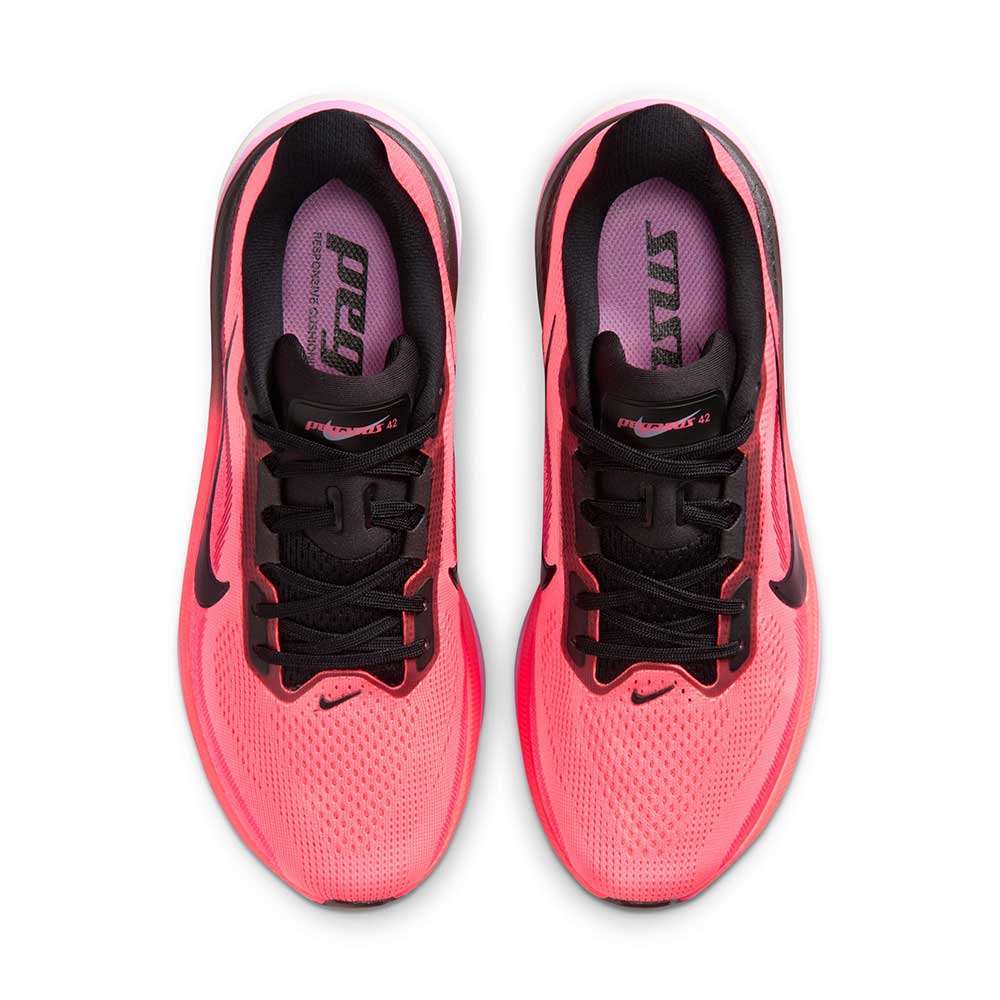 Women's Pegasus 42 Running Shoe - Lava Glow/Black/Flash Crimson/Light Magenta - Regular (B)