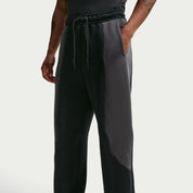 Men's Nike Tech Color-Block Open-Hem Fleece Pants - Black/Anthracite/Black