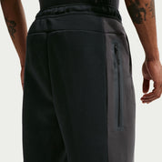 Men's Nike Tech Color-Block Open-Hem Fleece Pants - Black/Anthracite/Black
