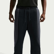 Men's Nike Tech Color-Block Open-Hem Fleece Pants - Black/Anthracite/Black