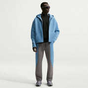 Men's Nike Tech Color-Block Open-Hem Fleece Pants - Pencil Point/Work Blue/Black/Black