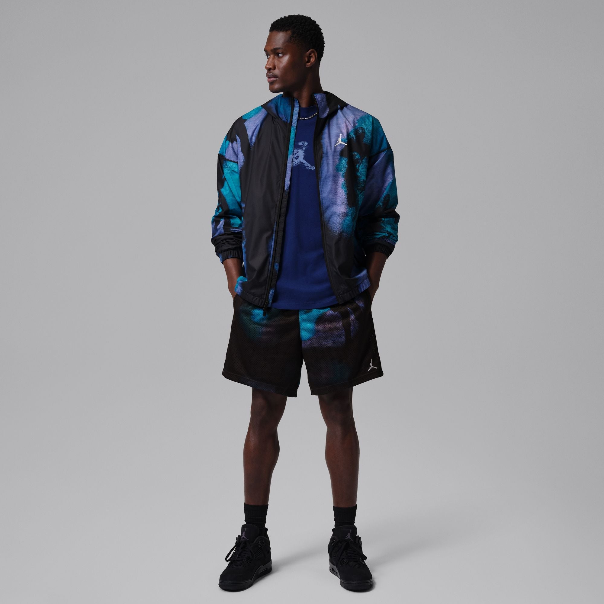Men's Jordan Brooklyn Dream Dunk Shorts - Black/White