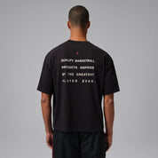 Men's Jordan Flight Script T-Shirt - Black/Gym Red