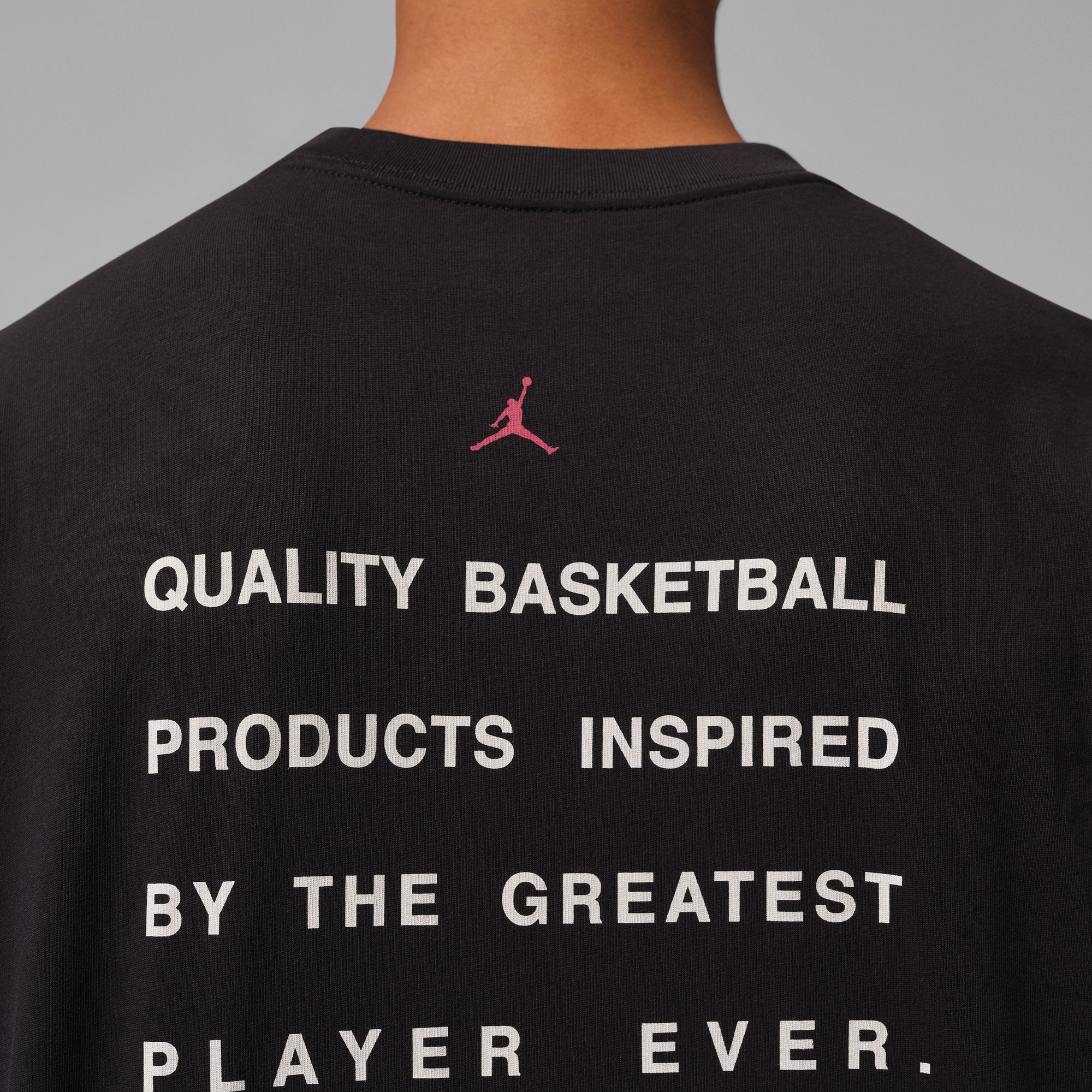 Men's Jordan Flight Script T-Shirt - Black/Gym Red