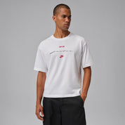 Men's Jordan Flight Script T-Shirt - White/Gym Red