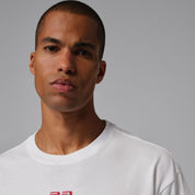 Men's Jordan Flight Script T-Shirt - White/Gym Red