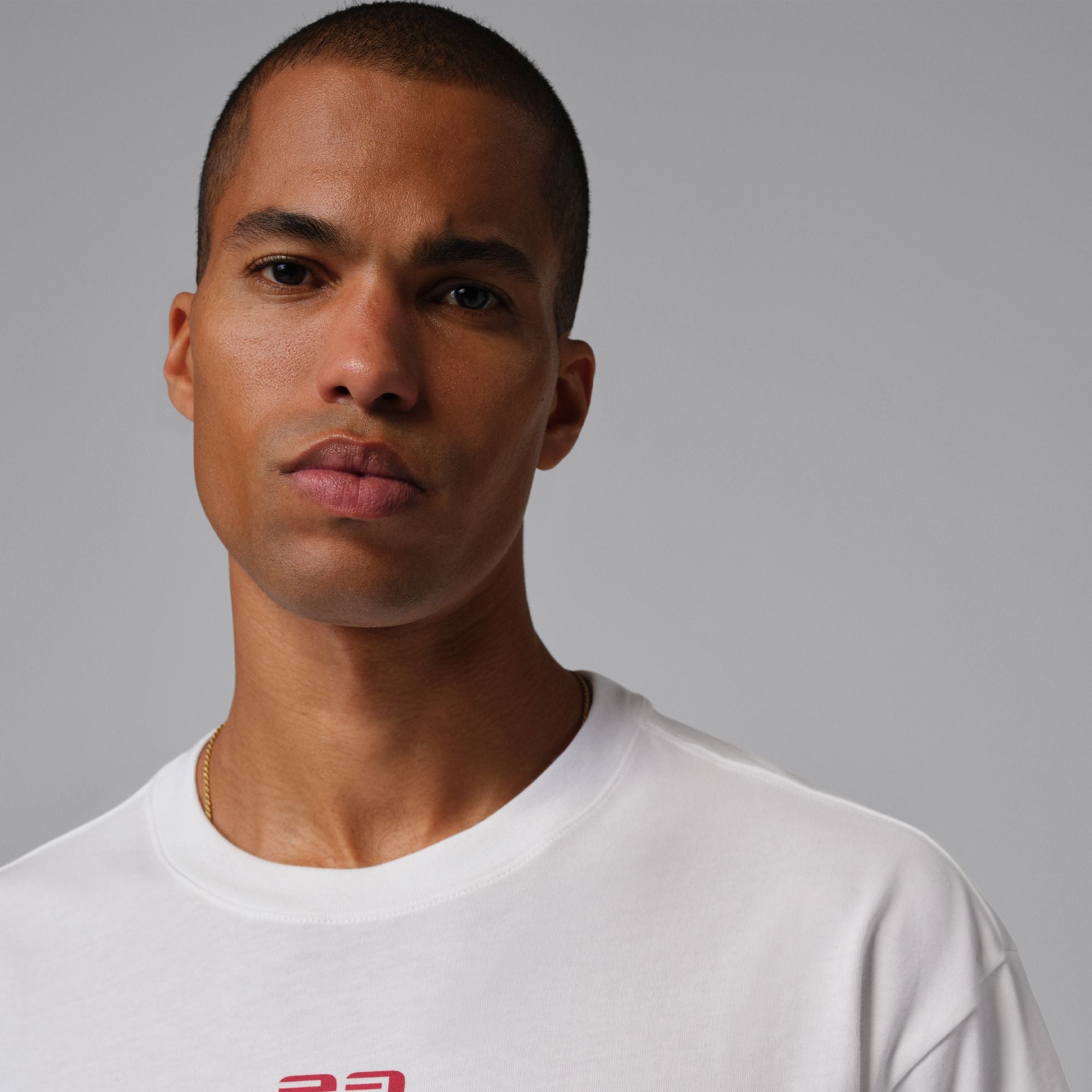 Men's Jordan Flight Script T-Shirt - White/Gym Red