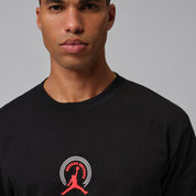 Men's Jordan Broken Records Graphic T-Shirt - Black/Infrared 23
