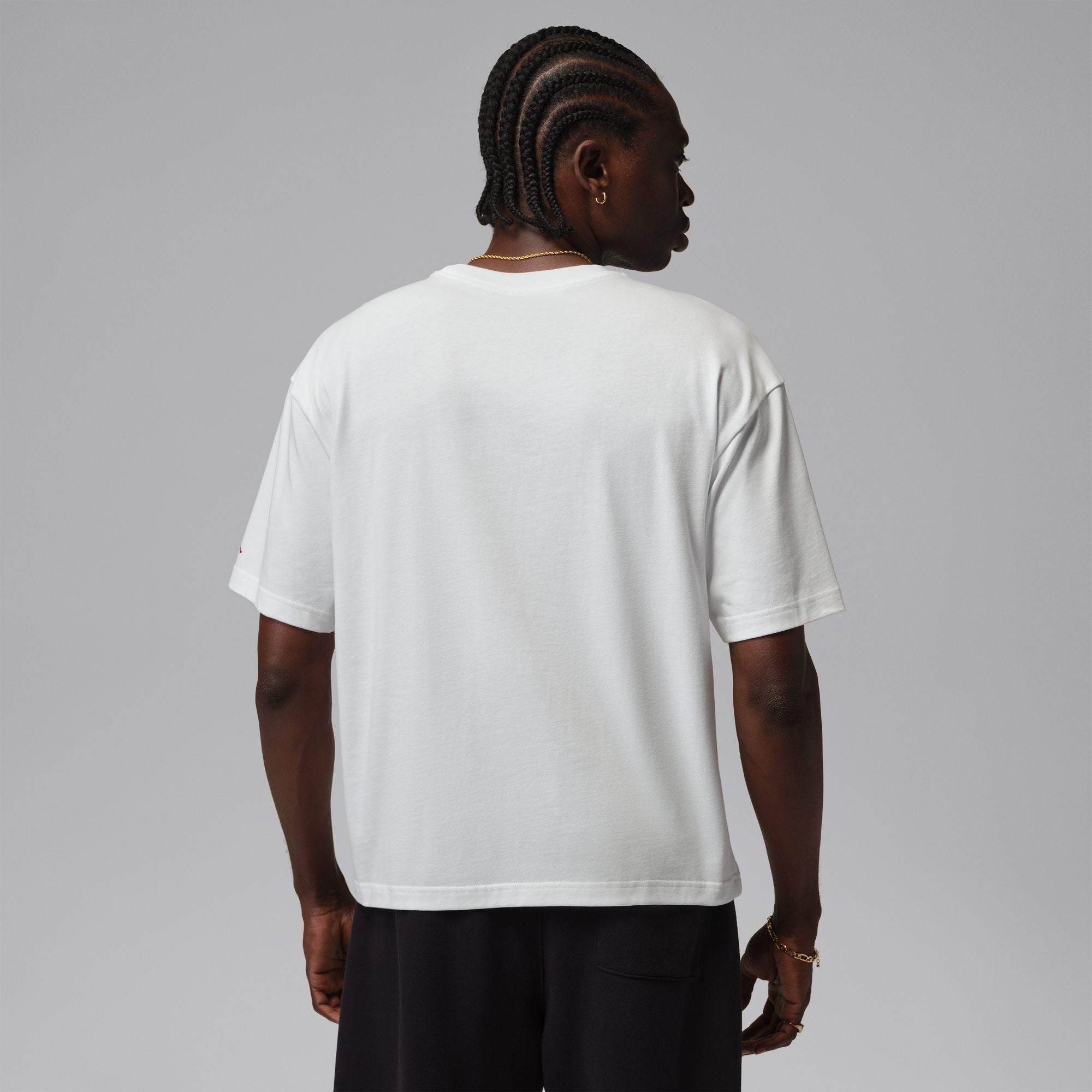 Men's Jordan Flight Essentials Boxy Graphic T-Shirt - White/University Red