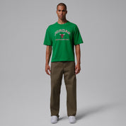 Men's Nike Jordan Flight Essentials Boxy Graphic T-Shirt - Lucky Green/University Red