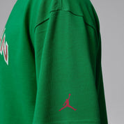 Men's Nike Jordan Flight Essentials Boxy Graphic T-Shirt - Lucky Green/University Red